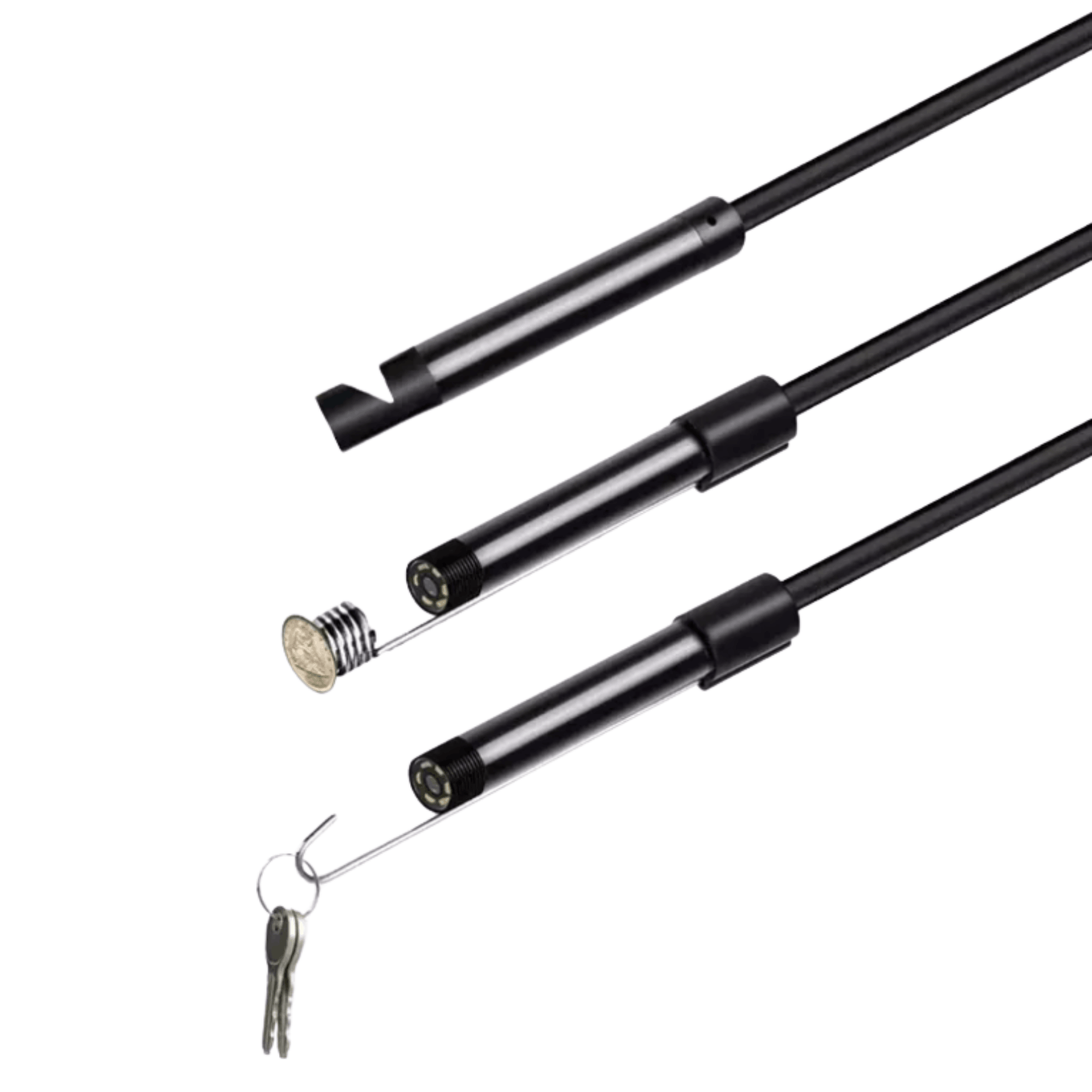 Końcówki w zestawie: magnes, hak i lusterko 90 stopni