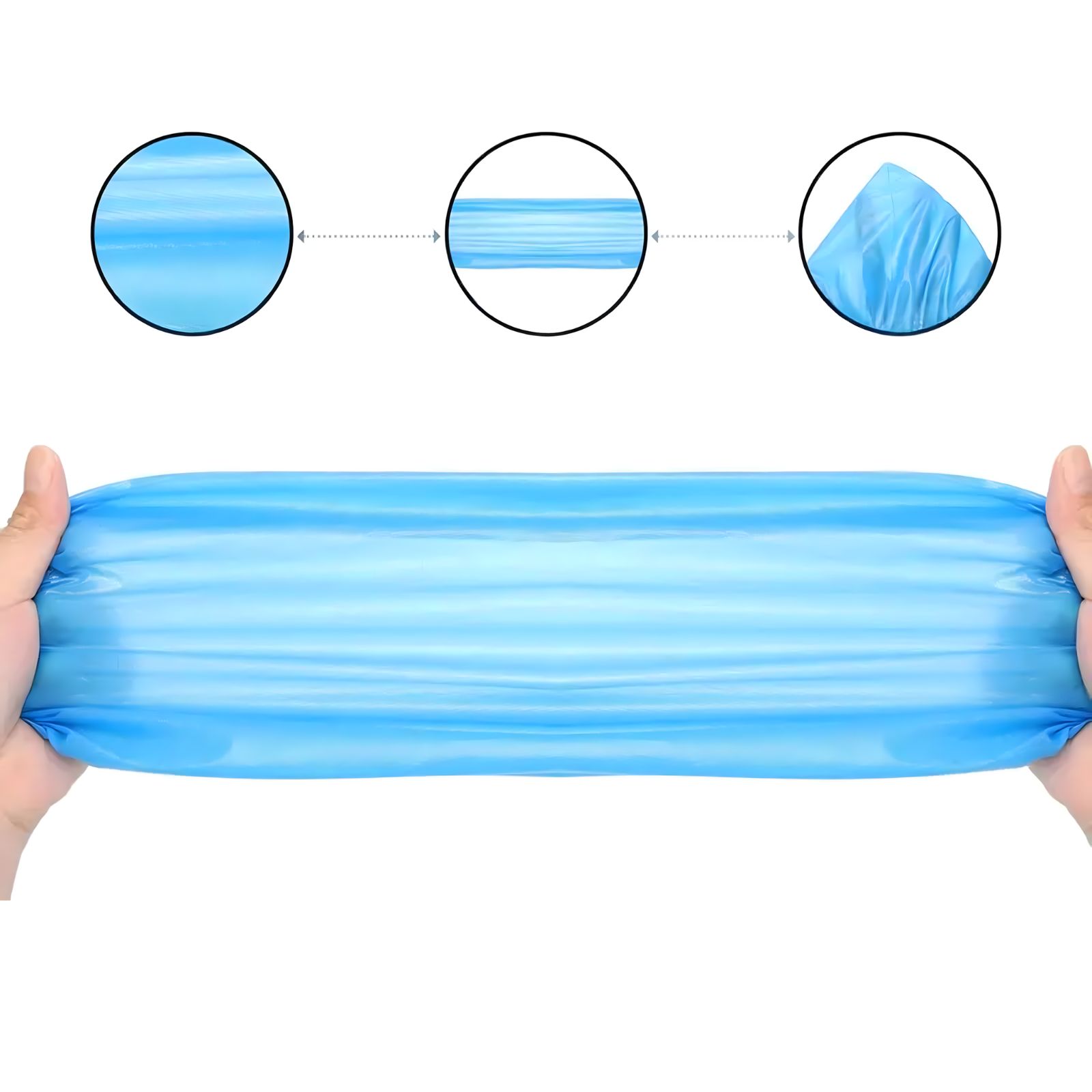 Rozciąganie ochraniacza na buty – pokaz wytrzymałości materiału