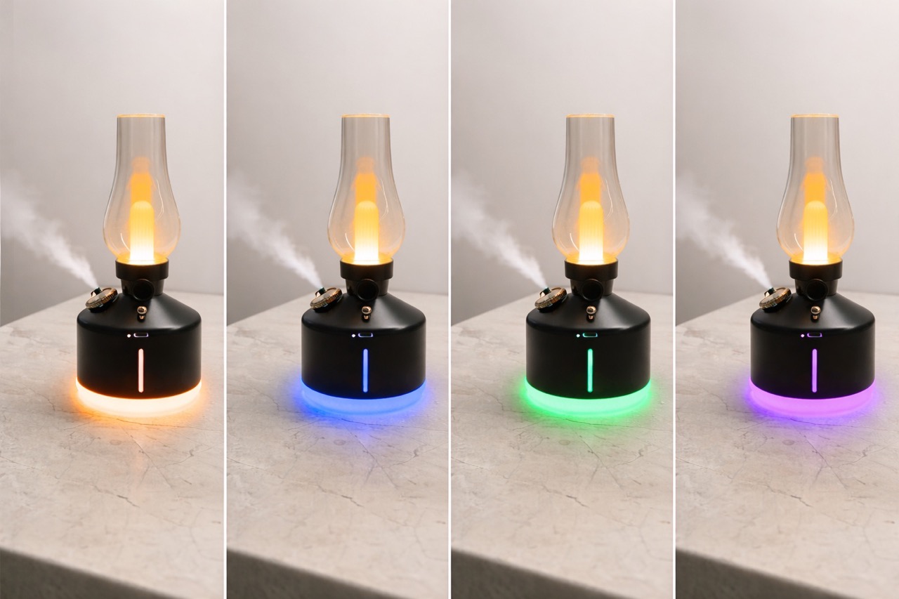 Lampka Aive świecąca różnymi kolorami RGB