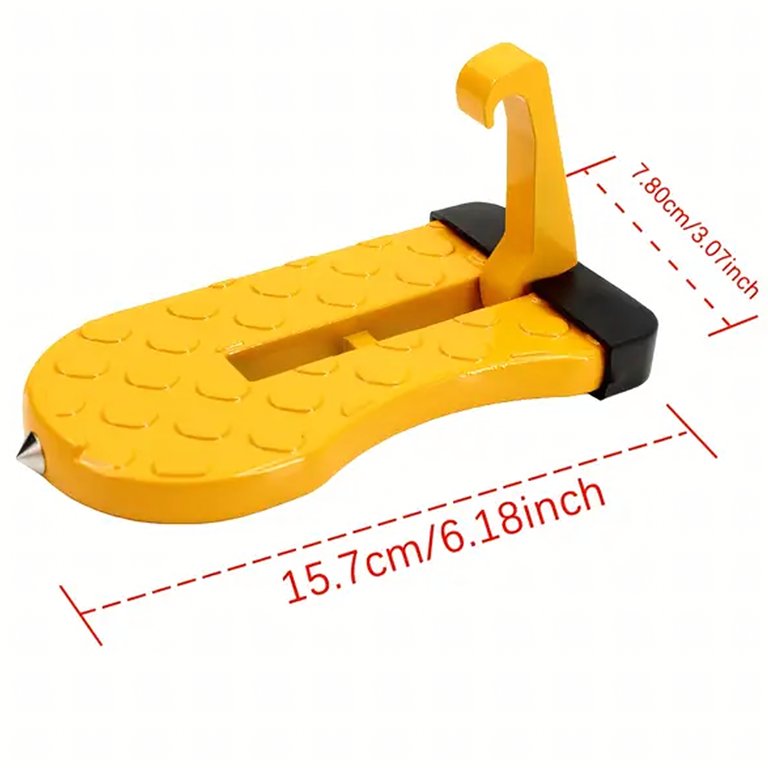 Wymiary stopnia samochodowego 15,7 cm na 7,8 cm
